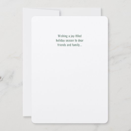 Moderne Abstracte kerstfeestkaart Kaart (Achterkant)