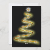 Moderne abstracte kerstkaart rendiergoud zwart (Achterkant)