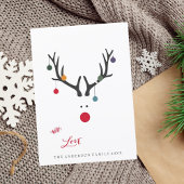 Moderne abstracte kerstkaartrender op wit feestdagenkaart