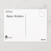 Moderne Abstracte kerstrenrenrenrenier uit de midd Briefkaart (Achterkant)