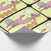 Moderne Abstracte kerstrenrenrenrenier uit de midd Cadeaupapier (Hoek)