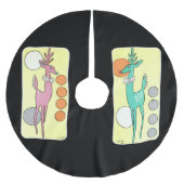 Moderne Abstracte kerstrenrenrenrenier uit de midd Kerstboom Rok (Voorkant)