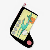 Moderne Abstracte kerstrenrenrenrenier uit de midd Kleine Kerstsok (Voorkant (Hangend))