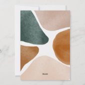 Moderne abstracte kersttypografie met 1 fotografie feestdagenkaart (Achterkant)