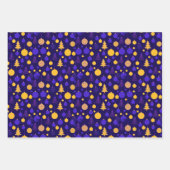 Moderne Abstracte Kerstvakantie Set van 3 Inpakpapier Vel (Voorkant)