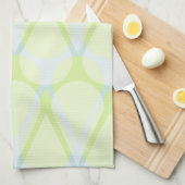 Moderne abstracte keukenhanddoeken voor groene en  (Quarter Fold)