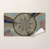 Moderne Abstracte Kleur Harmonie Fractale Kunst Gr Bad Handdoek (Handdoek)