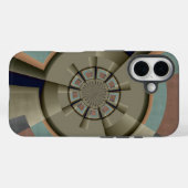Moderne Abstracte Kleur Harmonie Fractale Kunst Gr Case-Mate iPhone Case (Achterkant (horizontaal))