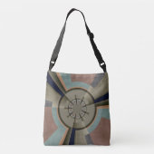 Moderne Abstracte Kleur Harmonie Fractale Kunst Gr Crossbody Tas (Achterkant)
