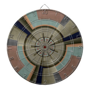 Moderne Abstracte Kleur Harmonie Fractale Kunst Gr Dartbord