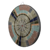 Moderne Abstracte Kleur Harmonie Fractale Kunst Gr Dartbord (Voorkant Rechts)