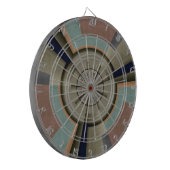 Moderne Abstracte Kleur Harmonie Fractale Kunst Gr Dartbord (Voorkant Links)