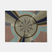 Moderne Abstracte Kleur Harmonie Fractale Kunst Gr Deurmat (Voorkant)