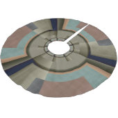 Moderne Abstracte Kleur Harmonie Fractale Kunst Gr Kerstboom Rok (Gekanteld)