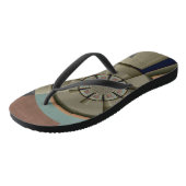 Moderne Abstracte Kleur Harmonie Fractale Kunst Gr Teenslippers (Schuin)