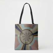 Moderne Abstracte Kleur Harmonie Fractale Kunst Gr Tote Bag (Voorkant)