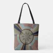 Moderne Abstracte Kleur Harmonie Fractale Kunst Gr Tote Bag (Achterkant)