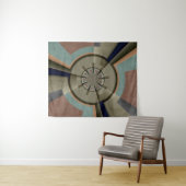 Moderne Abstracte Kleur Harmonie Fractale Kunst Gr Wandkleed (In Situ (horizontaal))