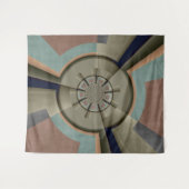 Moderne Abstracte Kleur Harmonie Fractale Kunst Gr Wandkleed (Voorkant (horizontaal))