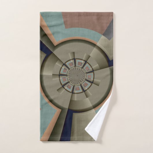 Moderne Abstracte kleur Harmony Fractal Art Graphi Bad Handdoek (Handdoek)