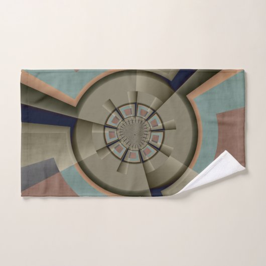 Moderne Abstracte kleur Harmony Fractal Art Graphi Bad Handdoek (Handdoek)