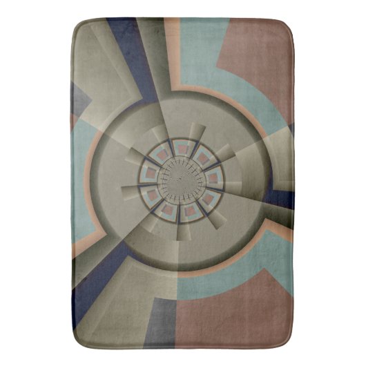 Moderne Abstracte kleur Harmony Fractal Art Graphi Badmat (Voorkant Verticaal)