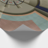 Moderne Abstracte kleur Harmony Fractal Art Graphi Cadeaupapier (Hoek)