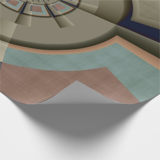 Moderne Abstracte kleur Harmony Fractal Art Graphi Cadeaupapier (Hoek)