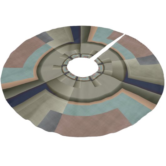 Moderne Abstracte kleur Harmony Fractal Art Graphi Kerstboom Rok (Gekanteld)