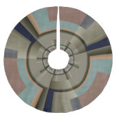 Moderne Abstracte kleur Harmony Fractal Art Graphi Kerstboom Rok (Voorkant)