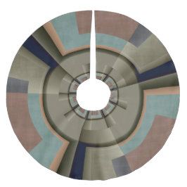 Moderne Abstracte kleur Harmony Fractal Art Graphi Kerstboom Rok