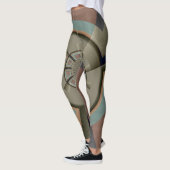 Moderne Abstracte kleur Harmony Fractal Art Graphi Leggings (Links)