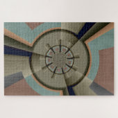 Moderne Abstracte kleur Harmony Fractal Art Graphi Legpuzzel (Horizontaal)