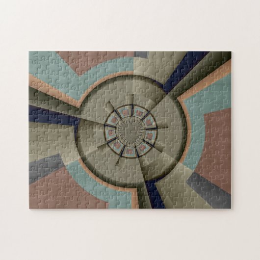 Moderne Abstracte kleur Harmony Fractal Art Graphi Legpuzzel (Horizontaal)