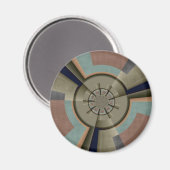 Moderne Abstracte kleur Harmony Fractal Art Graphi Magneet (Voorkant / Achterkant)