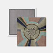 Moderne Abstracte kleur Harmony Fractal Art Graphi Magneet (Voorkant / Achterkant)