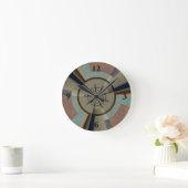 Moderne Abstracte kleur Harmony Fractal Art Graphi Ronde Klok (Huis)