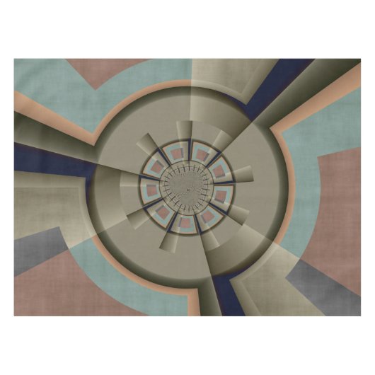 Moderne Abstracte kleur Harmony Fractal Art Graphi Tafelkleed (Voorkant (Horizontaal))