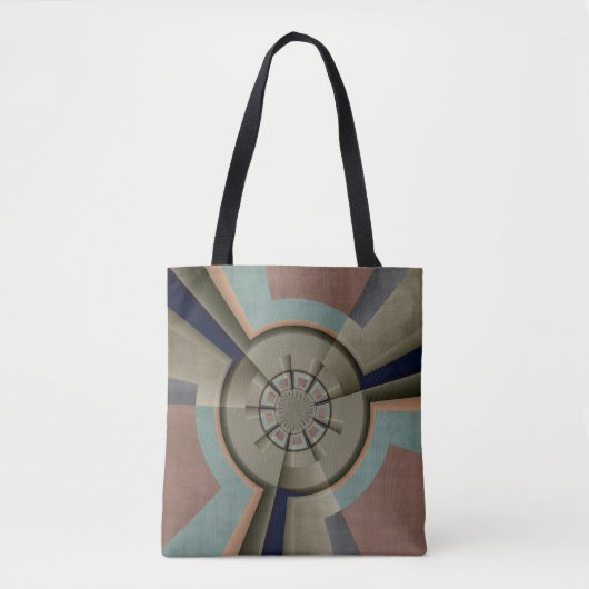 Moderne Abstracte kleur Harmony Fractal Art Graphi Tote Bag (Voorkant)