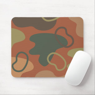 Moderne abstracte kleuren Groen bruin Muismat