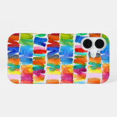 Moderne, abstracte kleuren, ongekende kleuren iPhone 16 hoesje (Achterkant horizontaal)