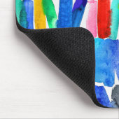 Moderne, abstracte kleuren, ongekende kleuren muismat (Hoek)