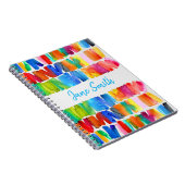 Moderne, abstracte kleuren, ongekende kleuren notitieboek (Rechterzijde)