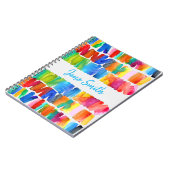 Moderne, abstracte kleuren, ongekende kleuren notitieboek (Linkerzijde)