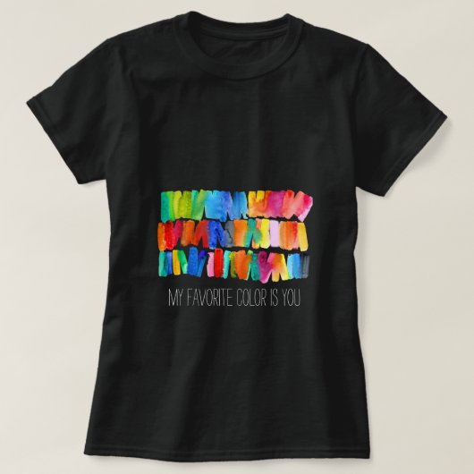 Moderne, abstracte kleuren, ongekende kleuren t-shirt (Design voorkant)