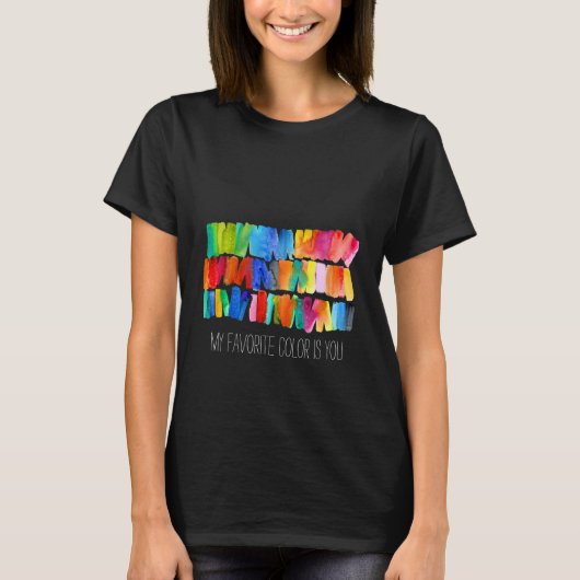 Moderne, abstracte kleuren, ongekende kleuren t-shirt (Voorkant)