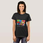 Moderne, abstracte kleuren, ongekende kleuren t-shirt (Voorkant volledig)