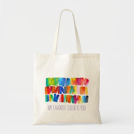Moderne, abstracte kleuren, ongekende kleuren tote bag (Voorkant)