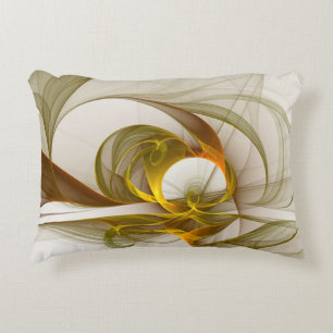 Moderne Abstracte Kleuren van Edele Metalen Fracta Accent Kussen
