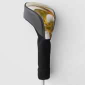 Moderne Abstracte Kleuren van Edele Metalen Fracta Golfheadcover (Schuin)